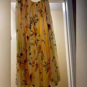 Halter Top with Long Fluffy Skirt